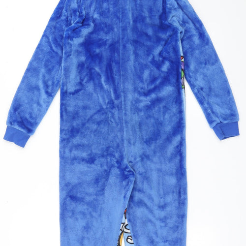 Disney Toy Story Boys Blue Solid 100% Polyester  One Piece Size 9-10 Years  Zip - Toy Story 4
