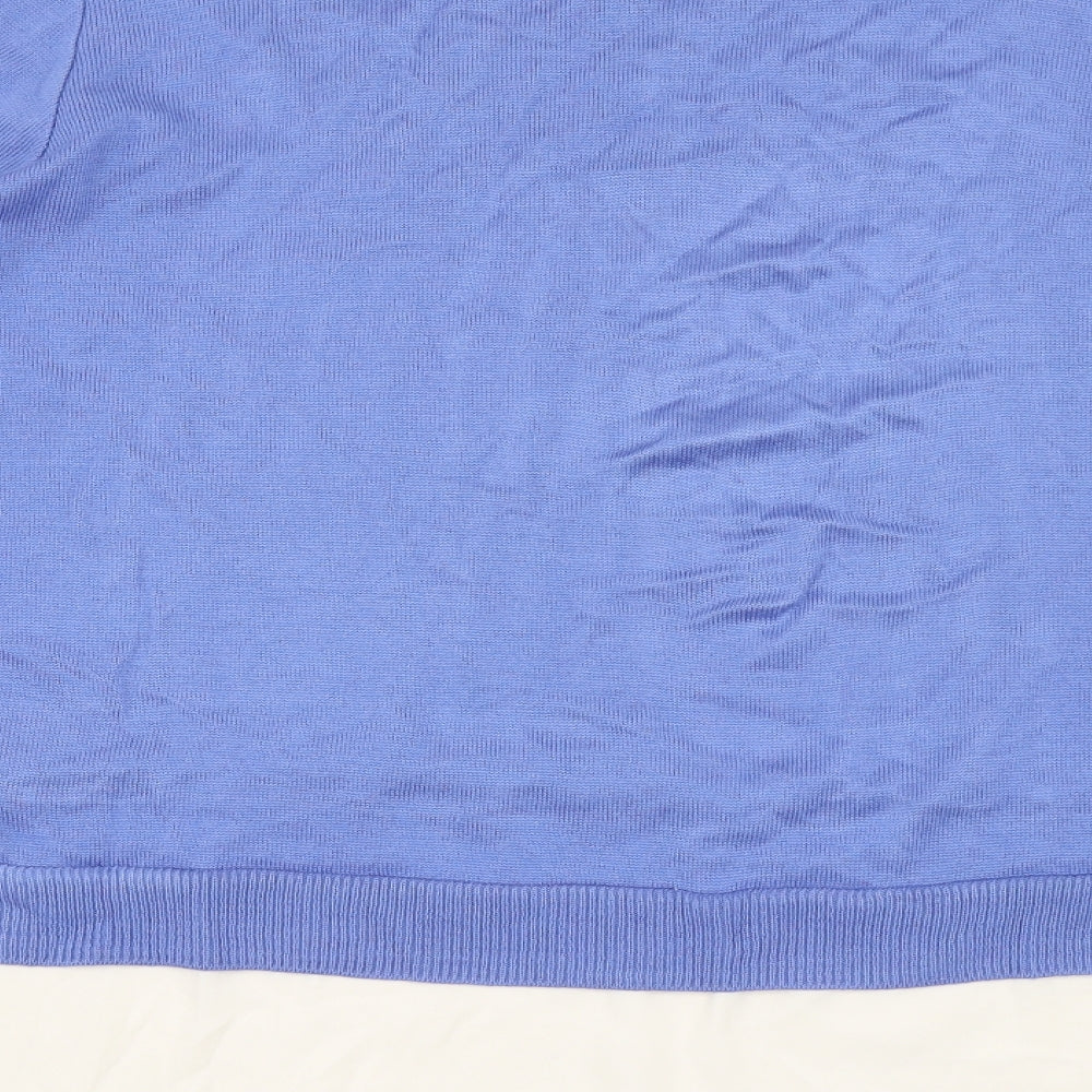George Womens Blue Round Neck  Acrylic Pullover Jumper Size 20