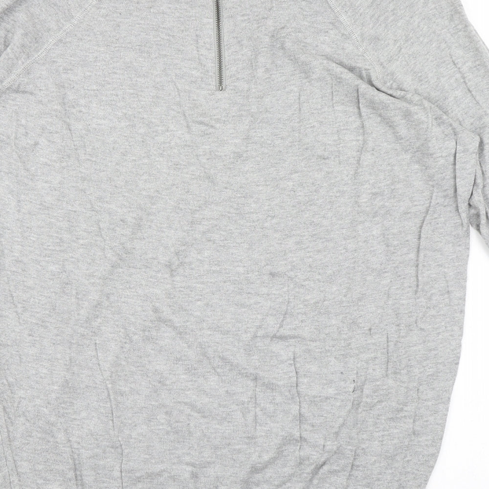 Cape Daisy Womens Grey Round Neck  Cotton Pullover Jumper Size 12