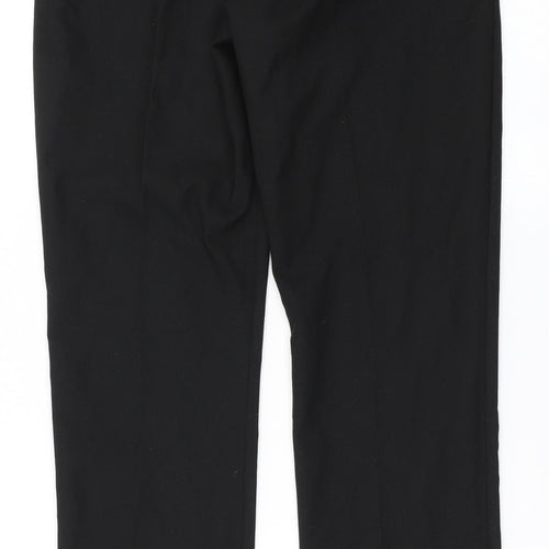 F&F Boys Black  Polyester Dress Pants Trousers Size 15-16 Years  Regular Hook & Eye - School Wear