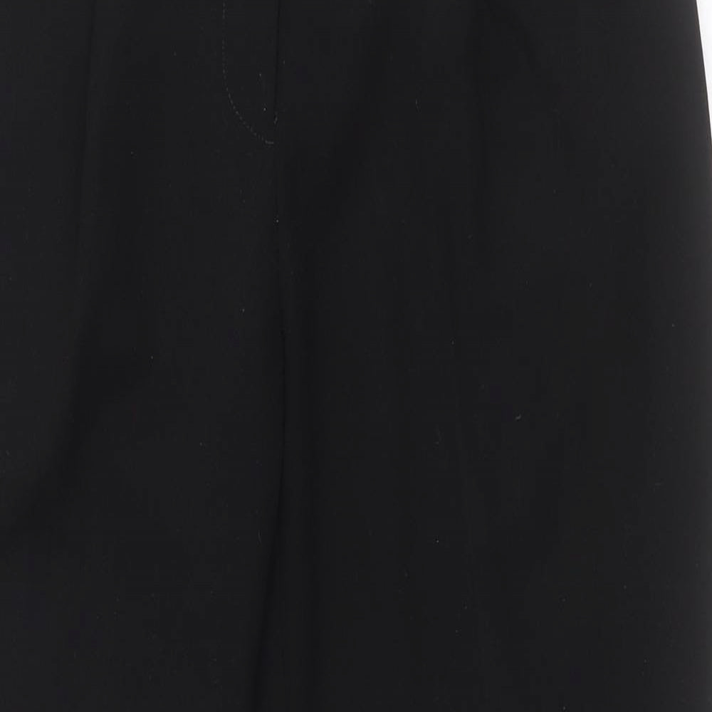 Dorothy Perkins Womens Black  Polyester Dress Pants Trousers Size 8 L26 in Regular Button - Belt loop