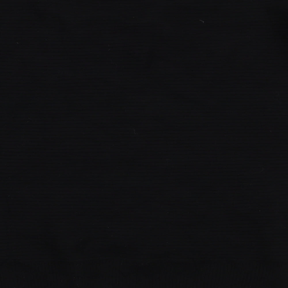 F&F Womens Black V-Neck  Viscose Pullover Jumper Size 14