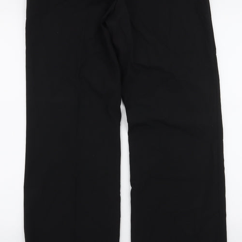 VILA Womens Black  Polyester Trousers  Size L L32 in Regular Zip