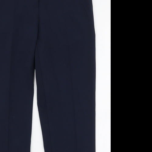 United Colors of Benetton Womens Blue  Polyester Trousers  Size 14 L28 in Slim Zip