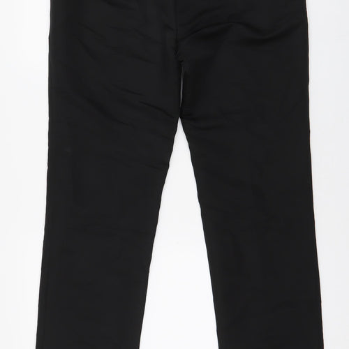 United Colors of Benetton Mens Black  Polyester Trousers  Size S L31 in Regular Zip