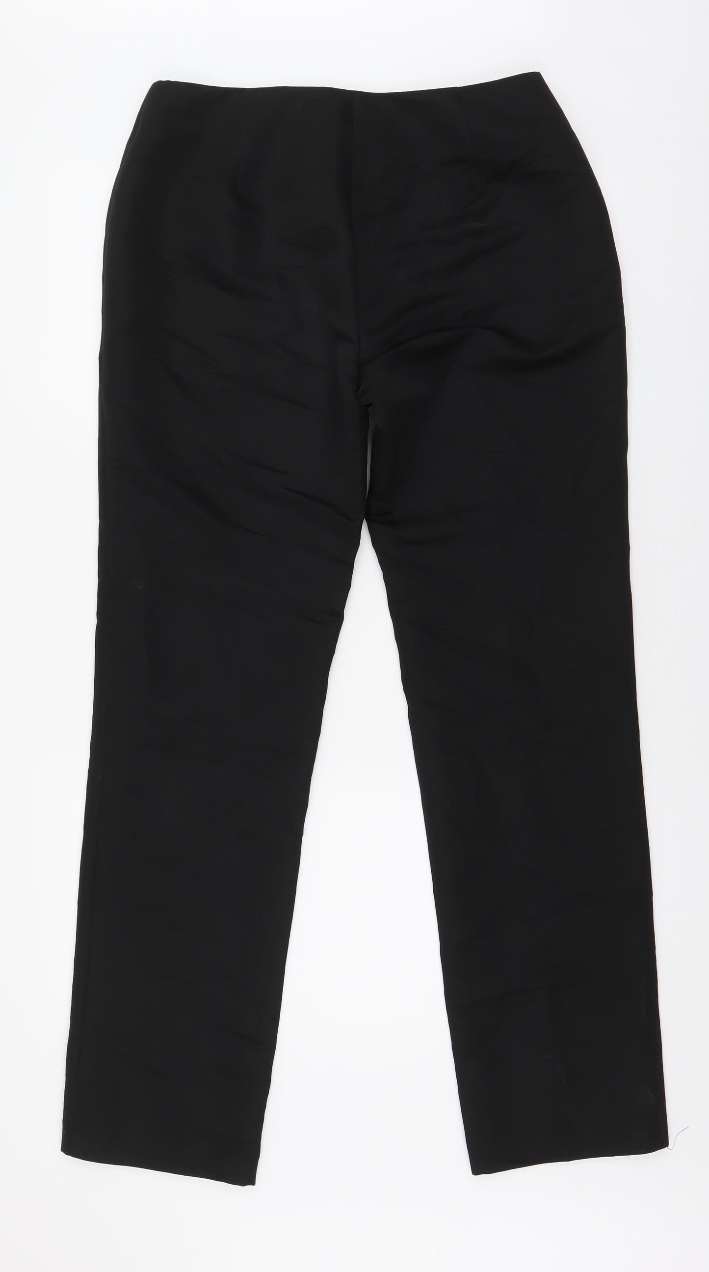 United Colors of Benetton Mens Black  Polyester Trousers  Size S L31 in Regular Zip
