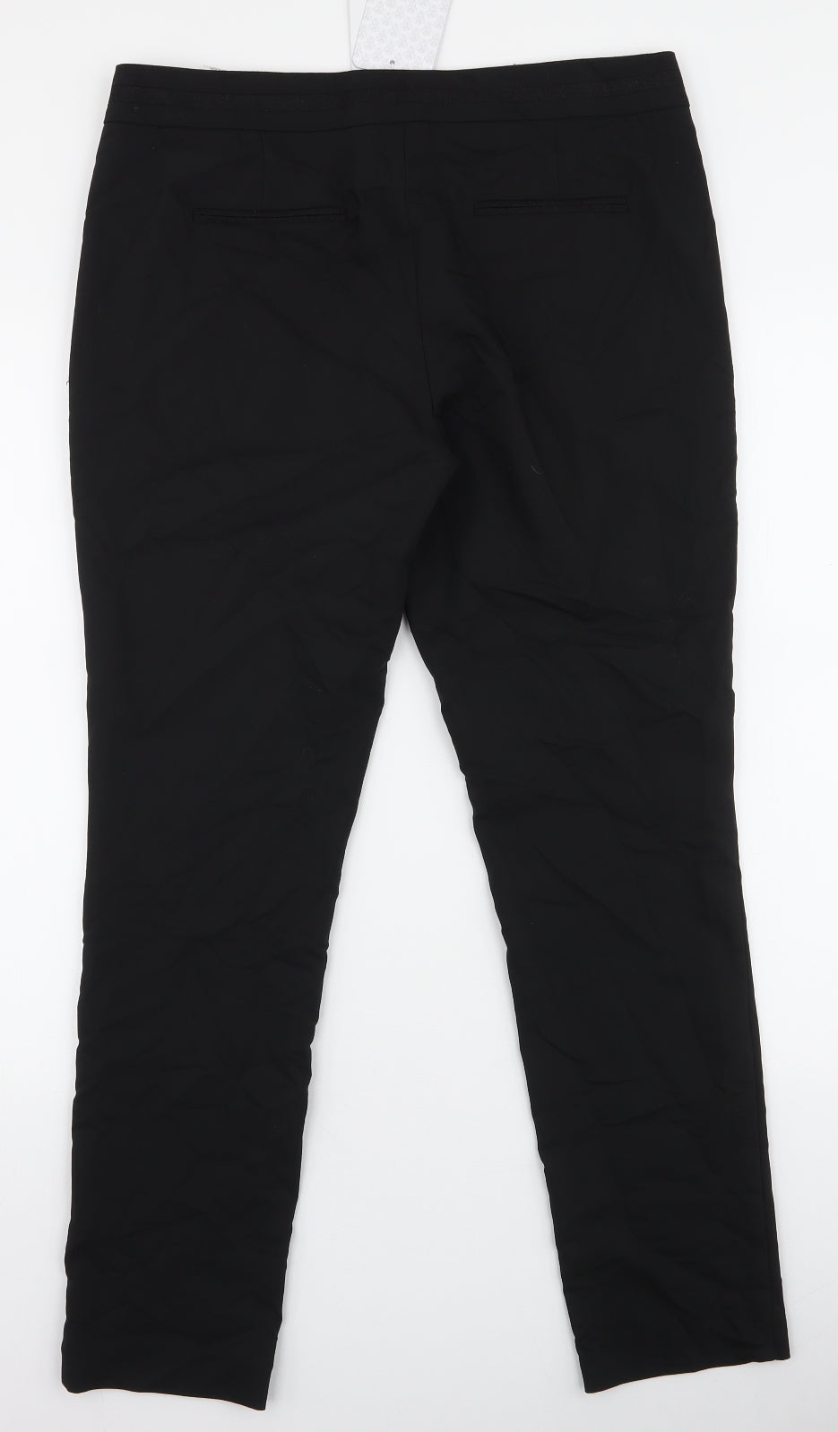 NAF NAF Womens Black  Polyester Dress Pants Trousers Size 14 L28 in Slim Zip