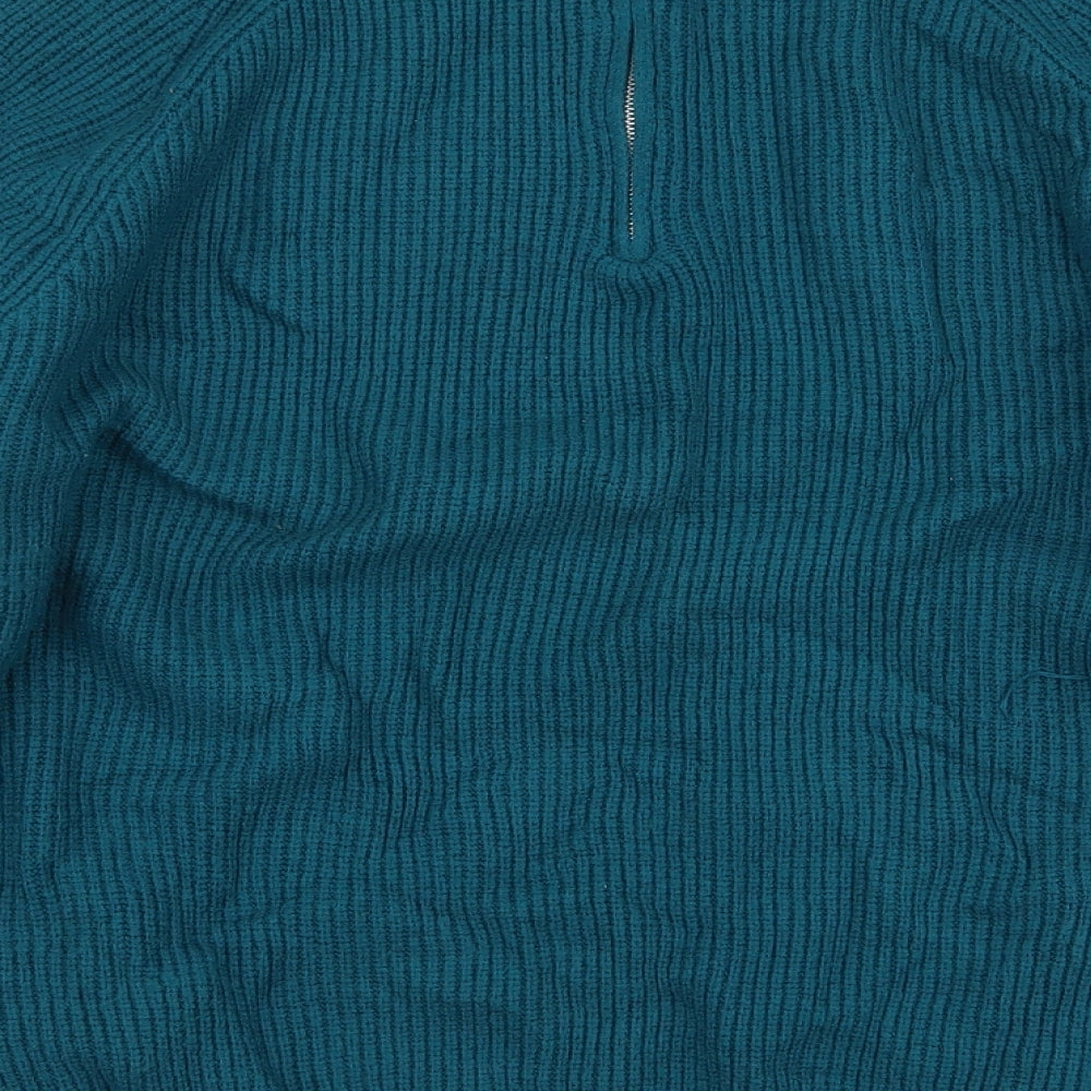 Primark Womens Blue Round Neck  Viscose Pullover Jumper Size XL