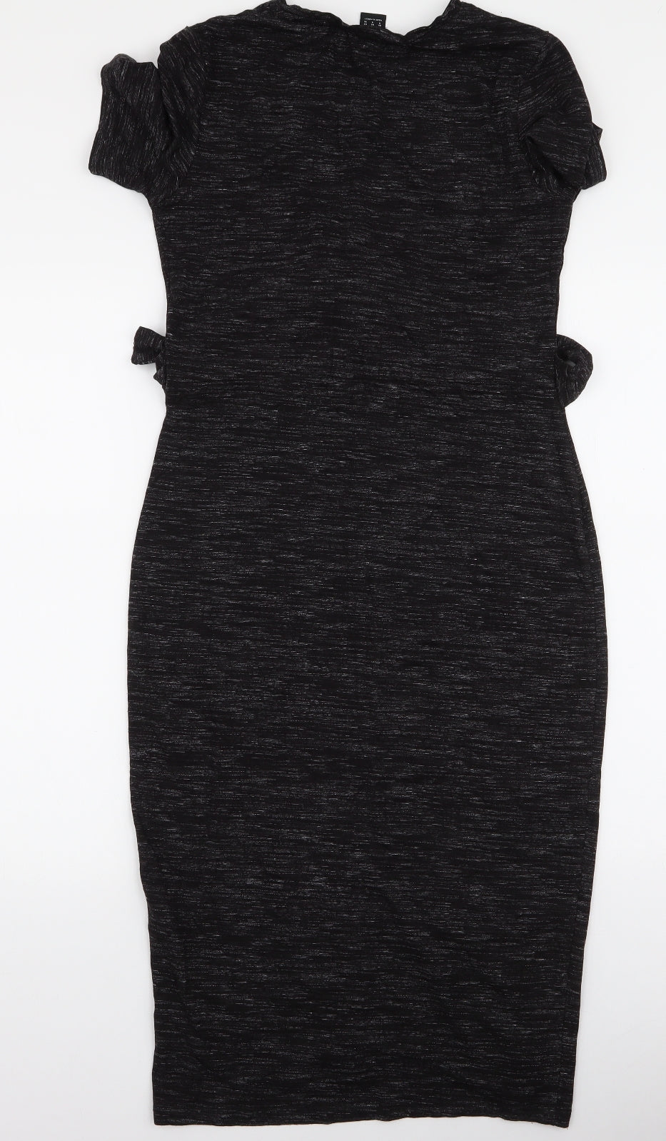 F&F Womens Grey  Viscose T-Shirt Dress  Size 8  Round Neck Pullover