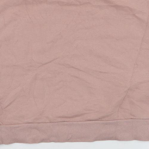 New Look Womens Pink  Cotton Pullover Sweatshirt Size 10  Pullover - Cheri