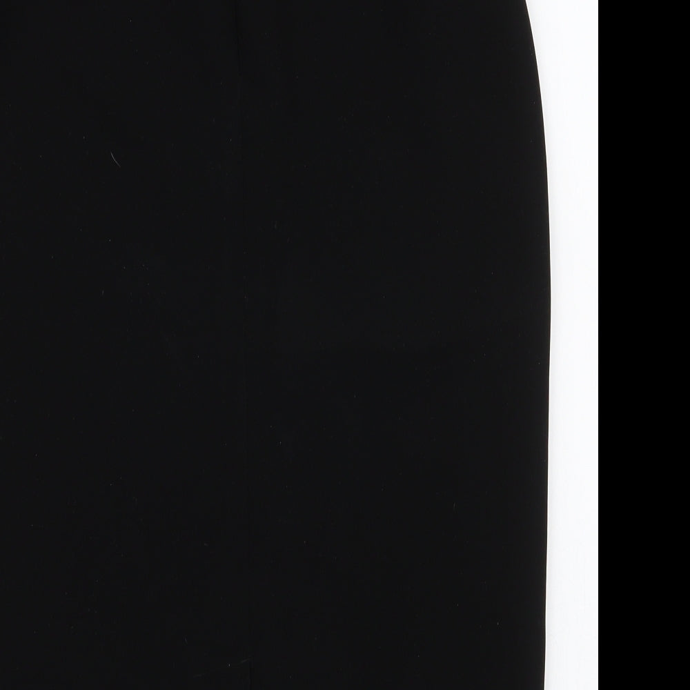 Busy Womens Black  Polyester A-Line Skirt Size 10   Zip