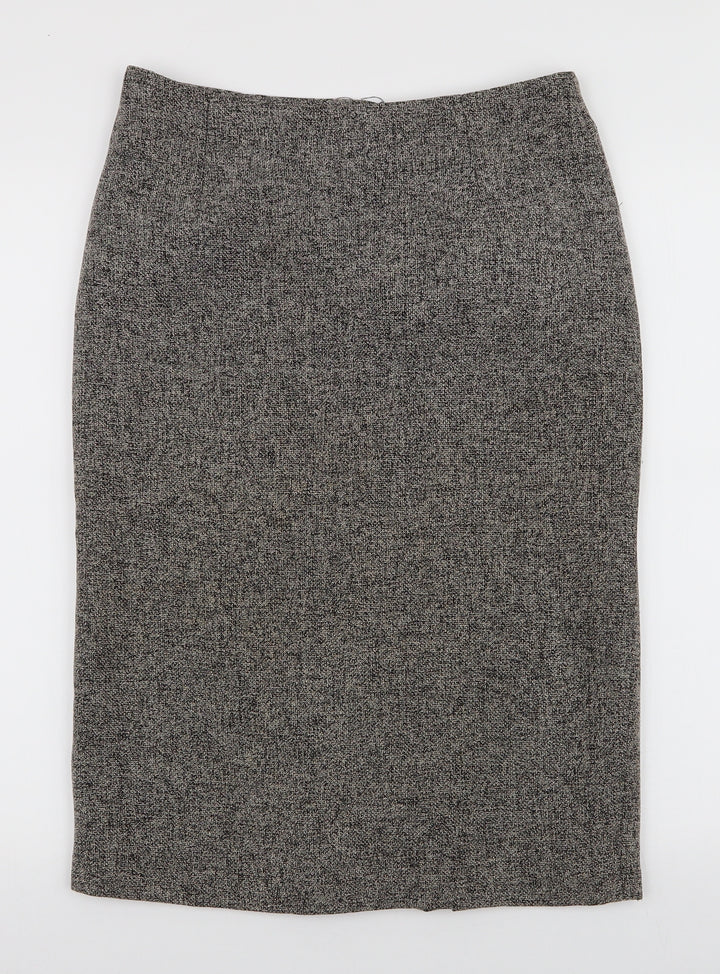 Gerard Womens Beige Polyester A-Line Skirt Size 10 Zip