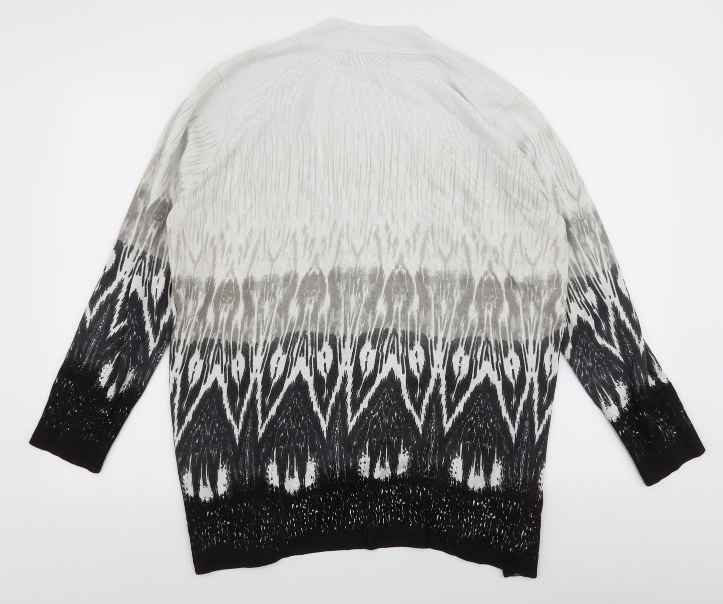 Marks and Spencer Womens Multicoloured V-Neck  Acrylic Cardigan Jumper Size 20