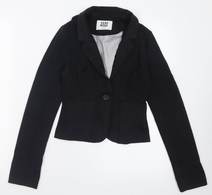 VERO MODA Womens Black   Jacket Blazer Size XS  Button