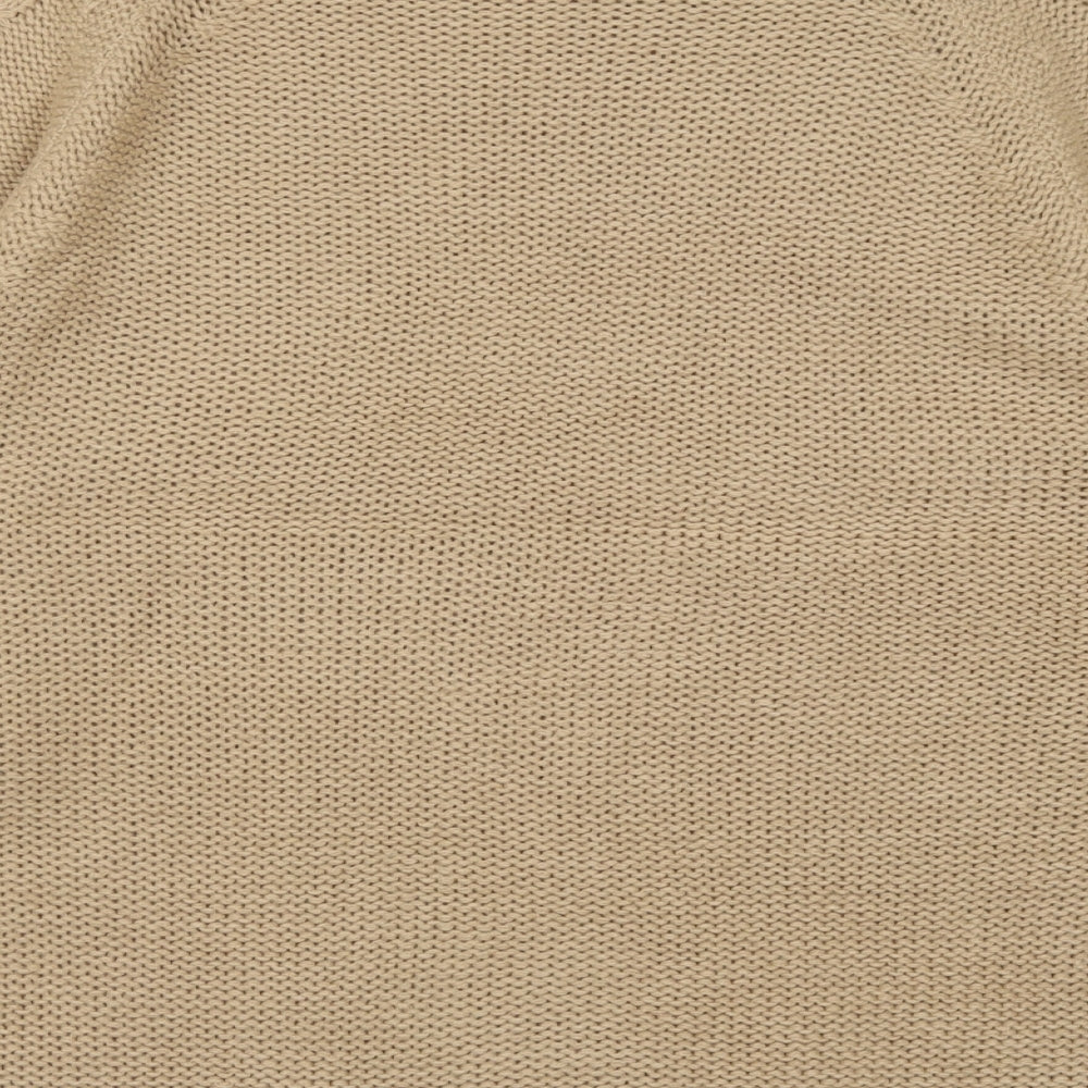 pep&co Womens Brown Crew Neck  Acrylic Pullover Jumper Size 16