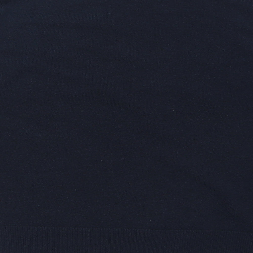 Marks and Spencer Womens Blue V-Neck  Acrylic Cardigan Jumper Size 14