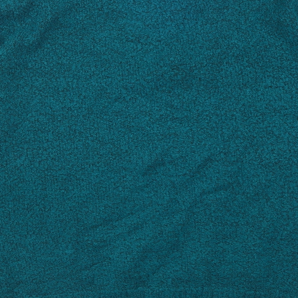 M&Co Womens Blue V-Neck  Acrylic Pullover Jumper Size L