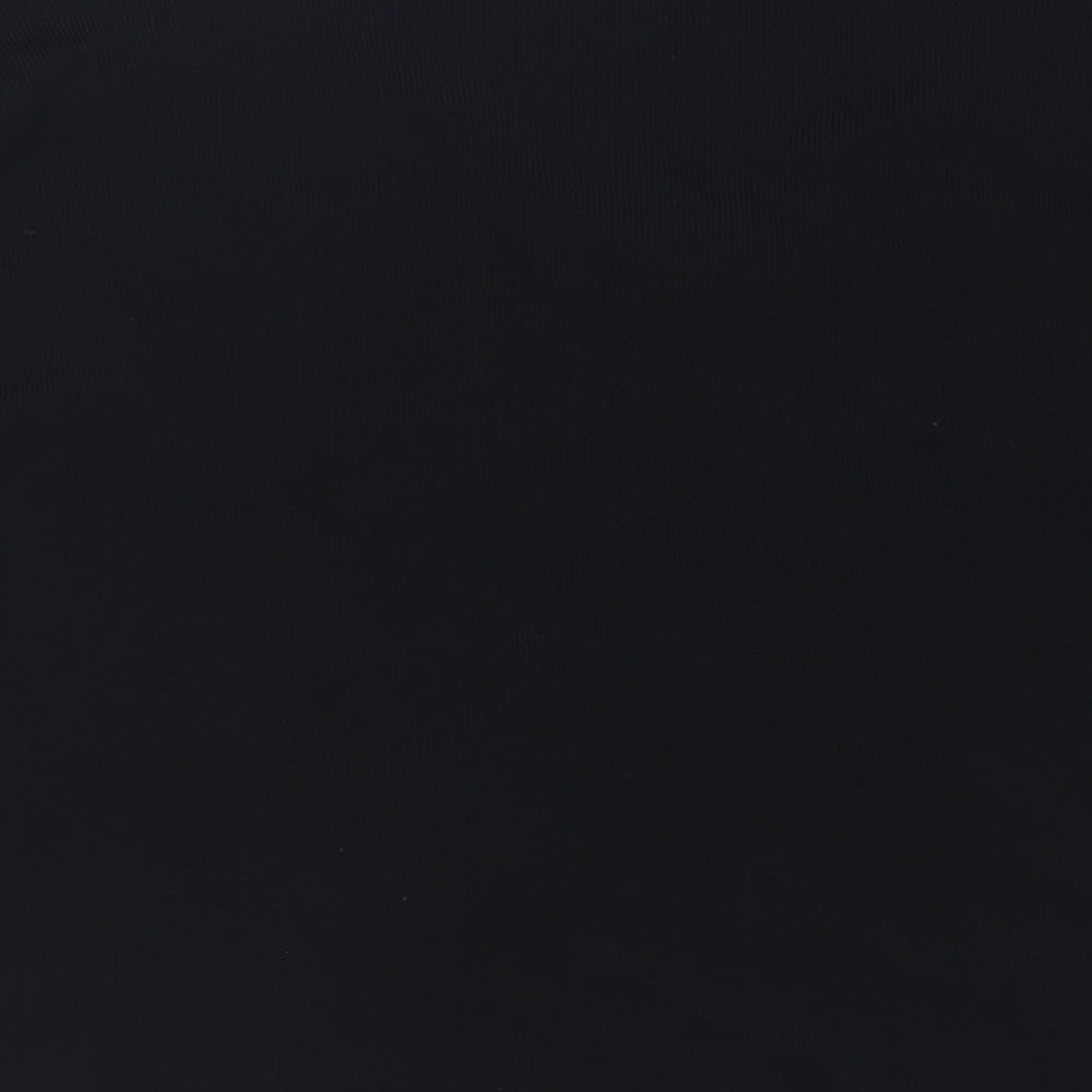 Whimsy by Lunaire Womens Black  Viscose Basic T-Shirt Size 20 V-Neck