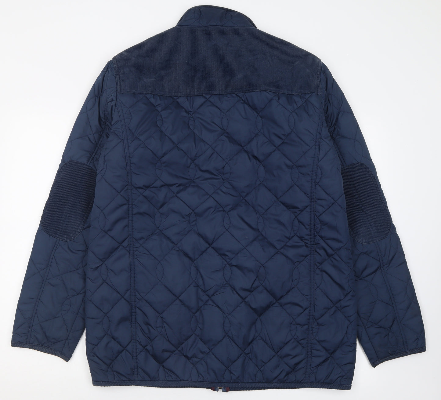 Harvey & Jones Mens Blue   Quilted Blazer Size L  Zip