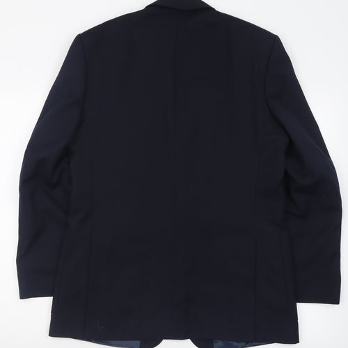 Wellington Mens Blue  Wool Jacket Suit Jacket Size 38
