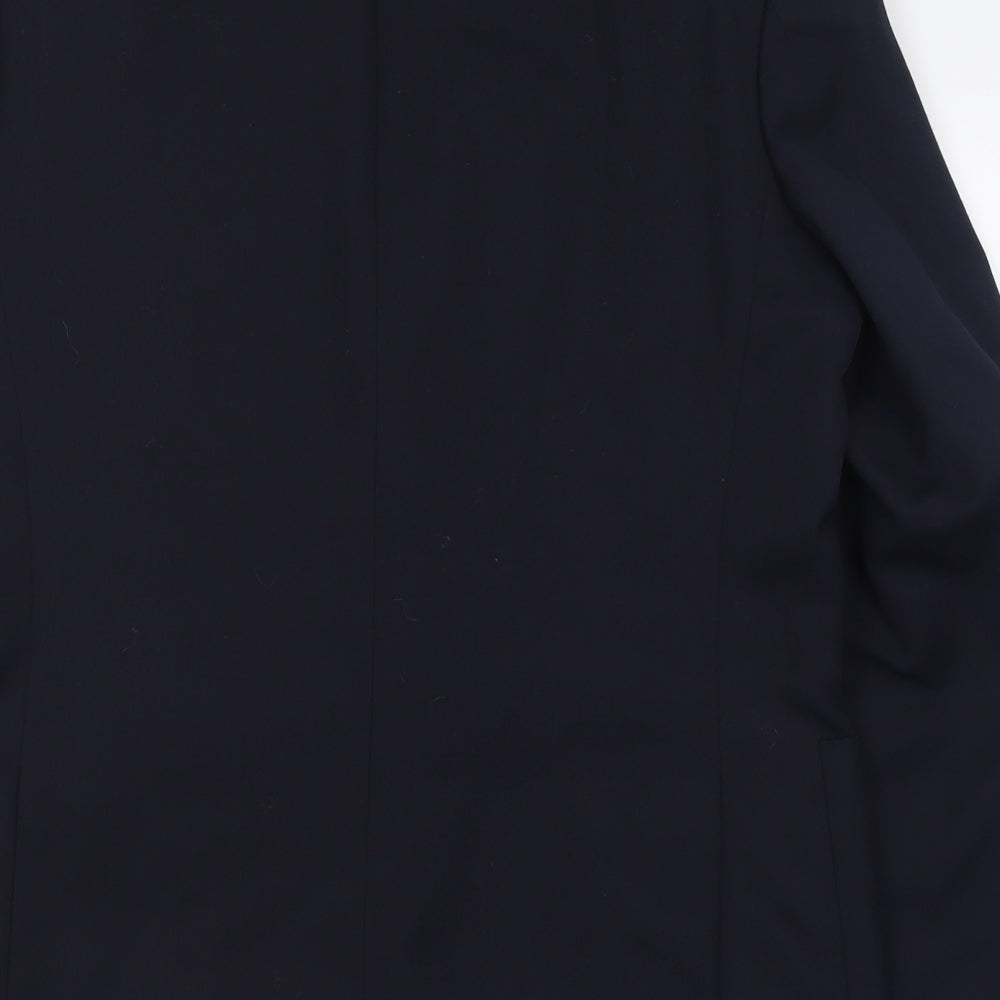 Wellington Mens Blue  Wool Jacket Suit Jacket Size 38