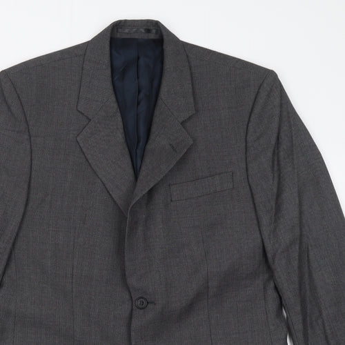 Roderick Charles  Mens Grey  Wool Jacket Suit Jacket Size 38
