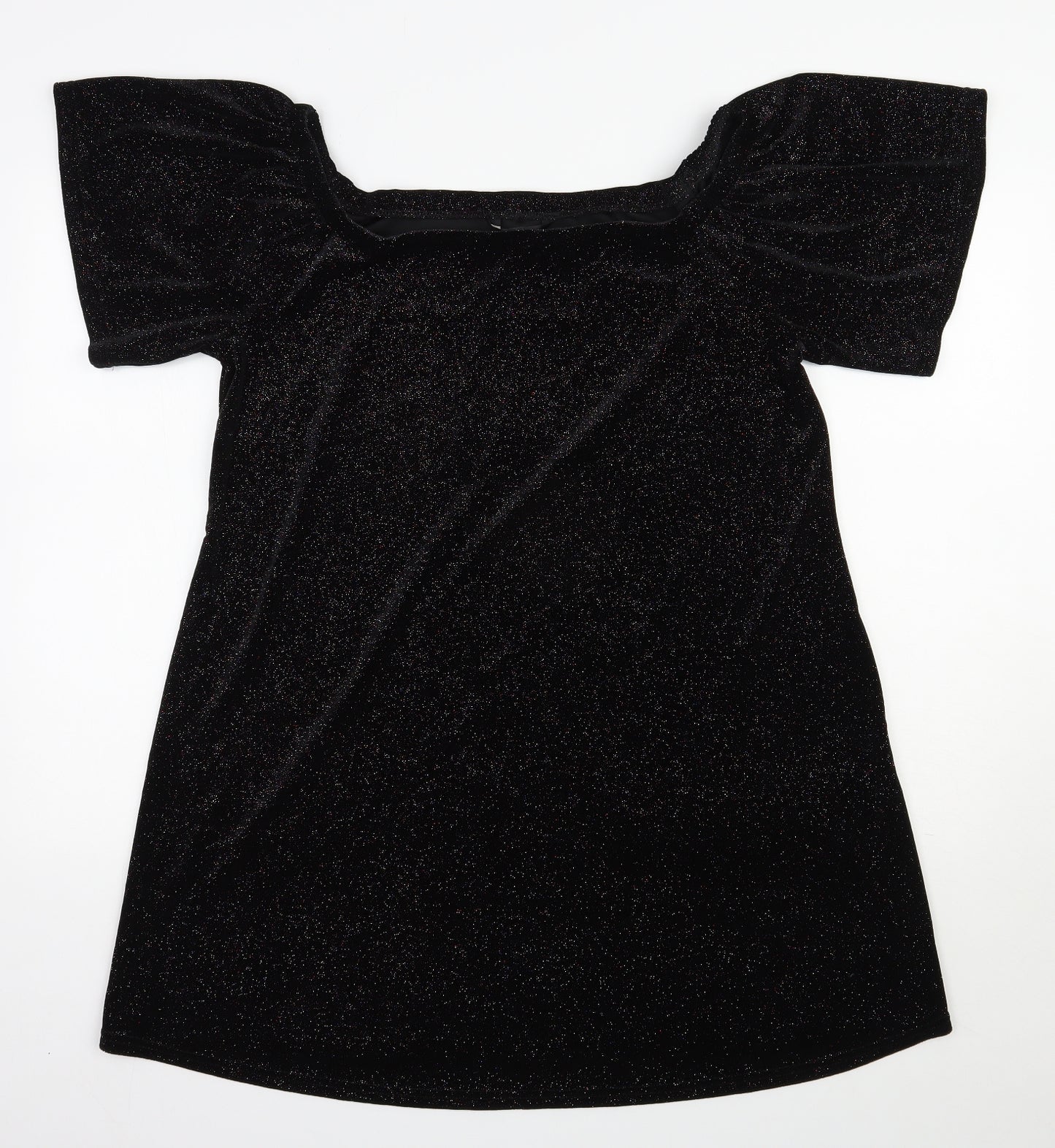 George Womens Black  Polyester   Size 14  Off the Shoulder Pullover