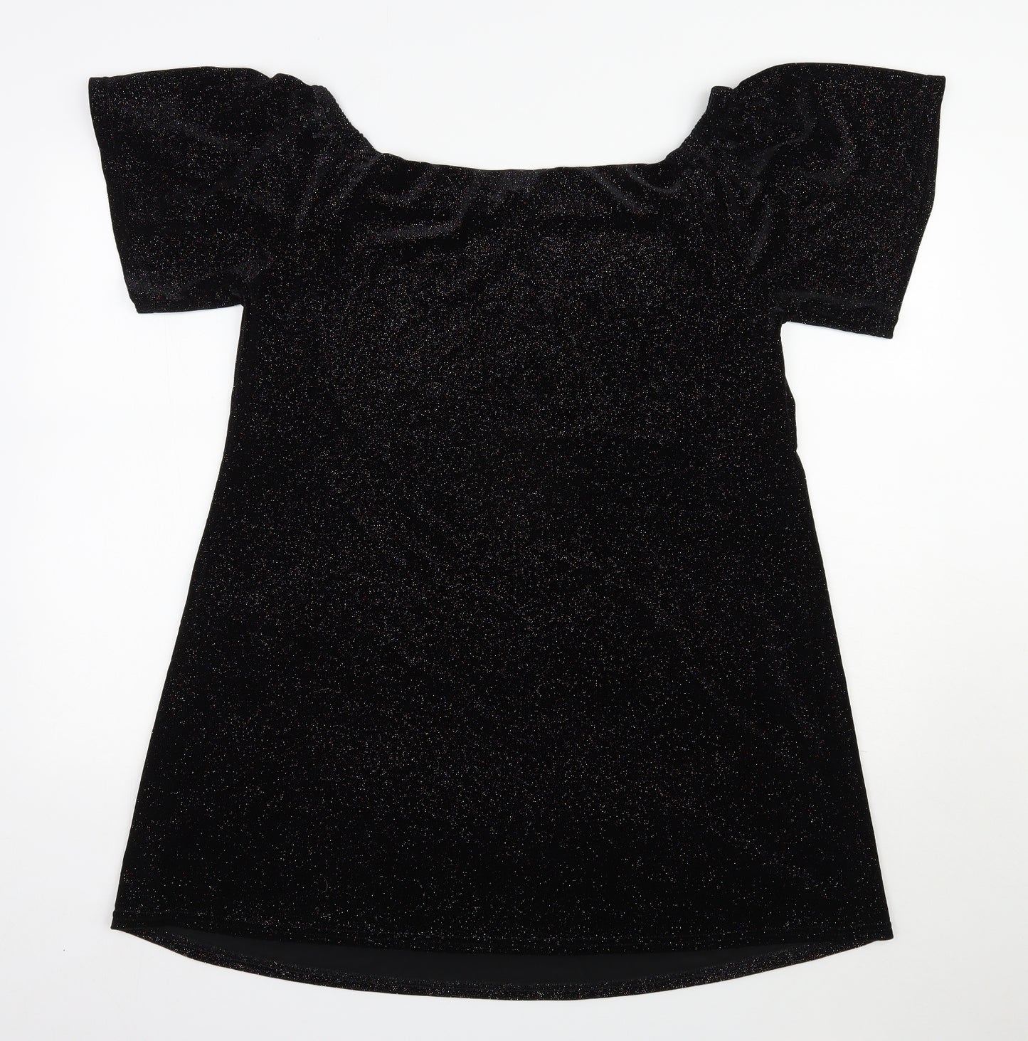 George Womens Black  Polyester   Size 14  Off the Shoulder Pullover