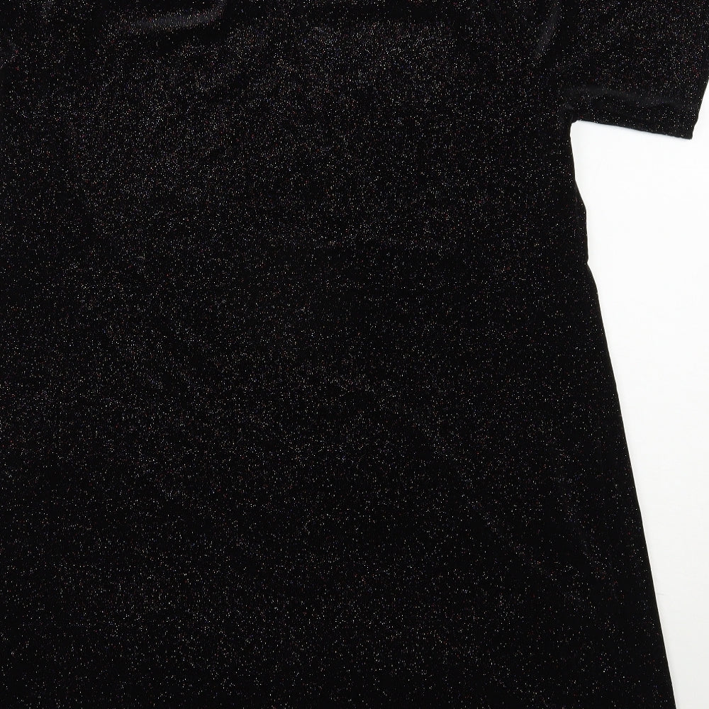 George Womens Black  Polyester   Size 14  Off the Shoulder Pullover