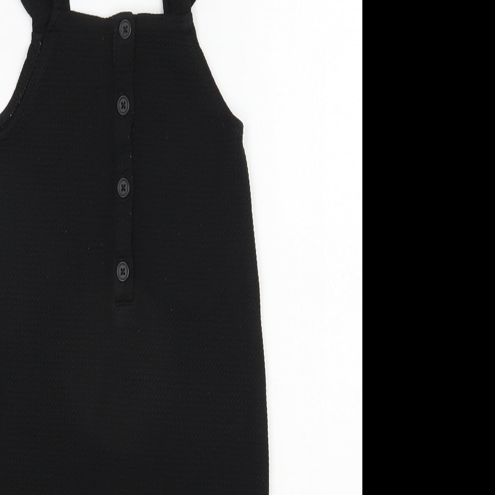 Primark Baby Black  Polyester Dungaree One-Piece Size 12-18 Months  Snap