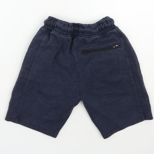 NEXT Boys Blue  Cotton Sweat Shorts Size 9 Years  Regular Drawstring