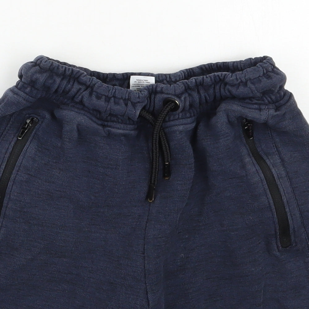NEXT Boys Blue  Cotton Sweat Shorts Size 9 Years  Regular Drawstring