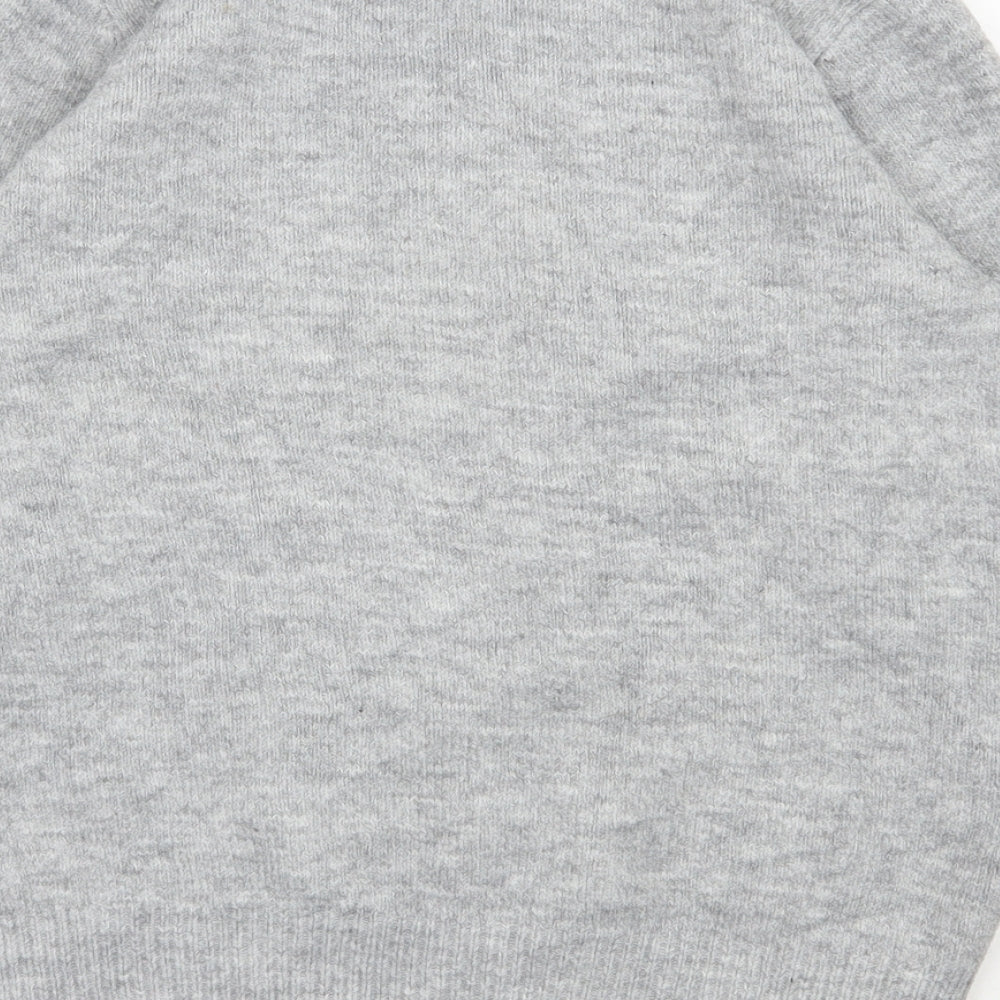 F&F Womens Grey Round Neck  Acrylic Pullover Jumper Size 8   - Christmas Jumper