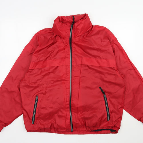 Dunnes Stores Mens Red   Anorak Jacket Size M  Zip