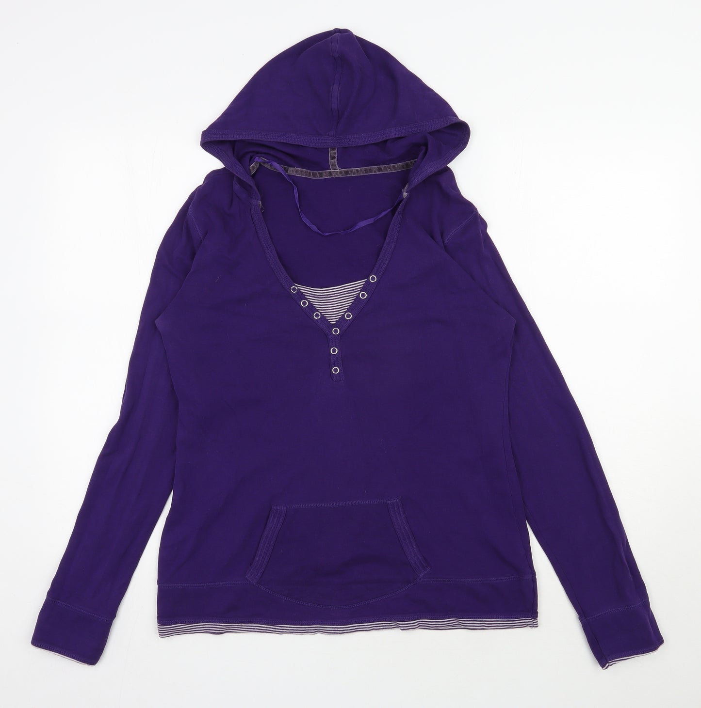 Atmosphere Womens Purple  Cotton Pullover Hoodie Size 18  Pullover