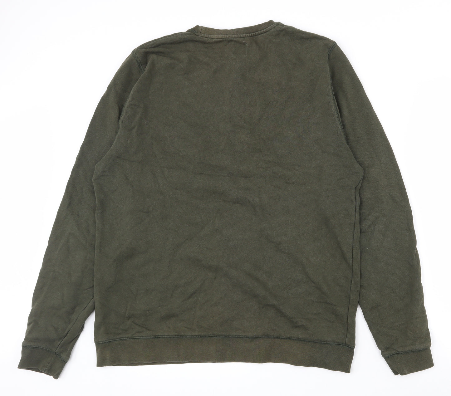 ASOS Mens Green  Cotton Pullover Sweatshirt Size XL