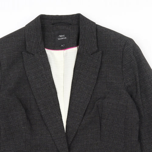 NEXT Womens Grey  Polyester Jacket Suit Jacket Size 16