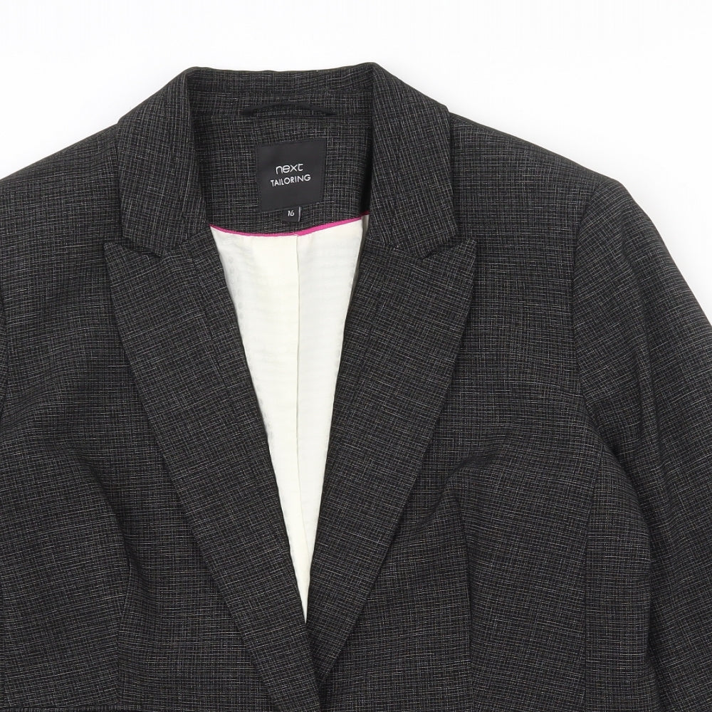 NEXT Womens Grey  Polyester Jacket Suit Jacket Size 16