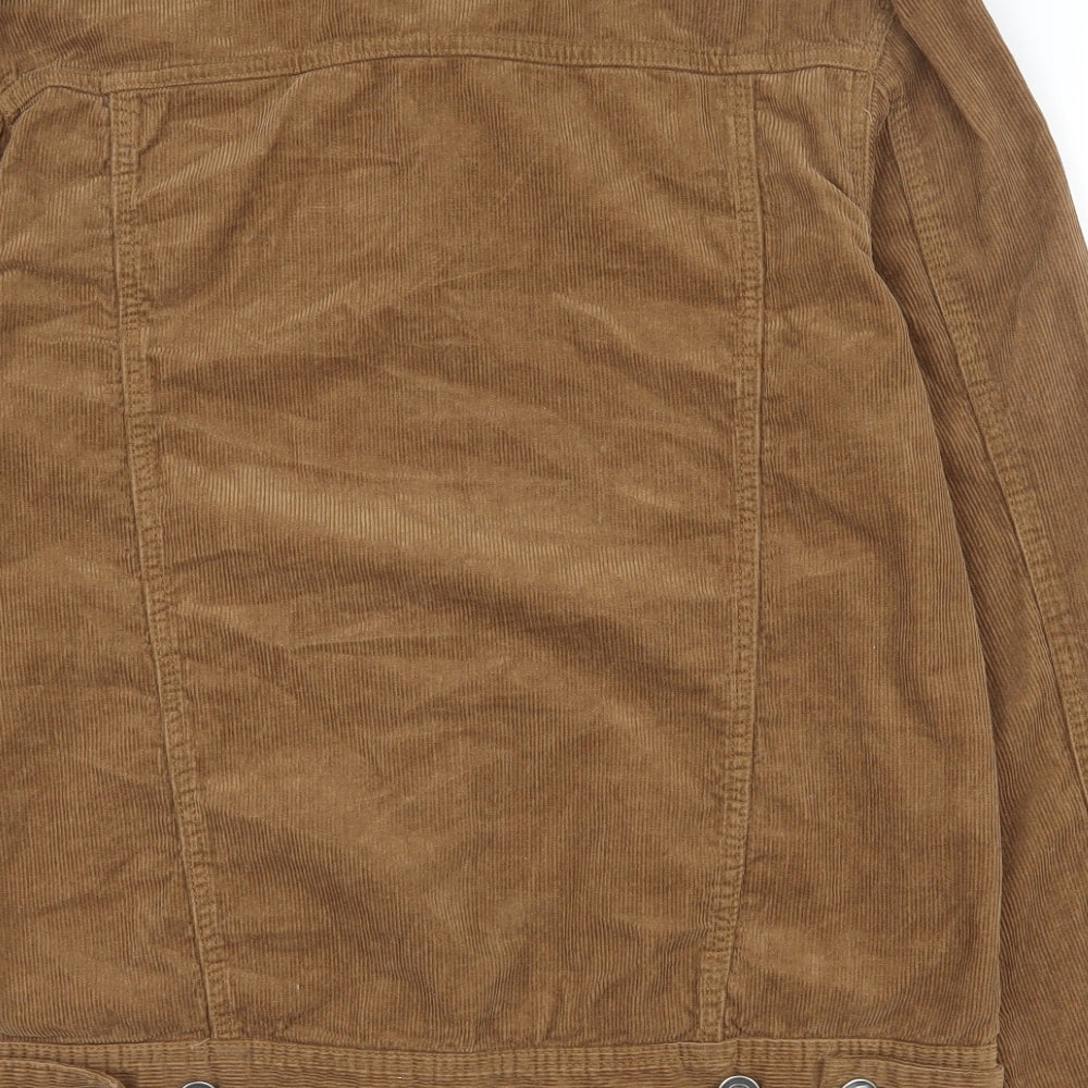 Brave Soul Mens Brown   Jacket  Size M  Button