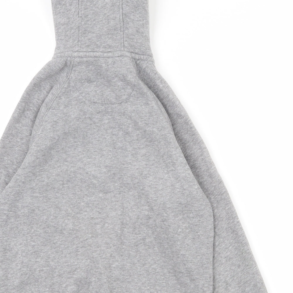 Matalan Boys Grey  Cotton Full Zip Hoodie Size 6-7 Years  Zip
