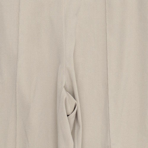 BM Womens Beige  Polyester Trousers  Size 16 L28 in Regular