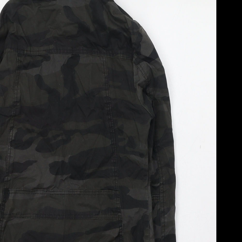 NEXT Womens Green Camouflage  Jacket Coat Size 8  Zip