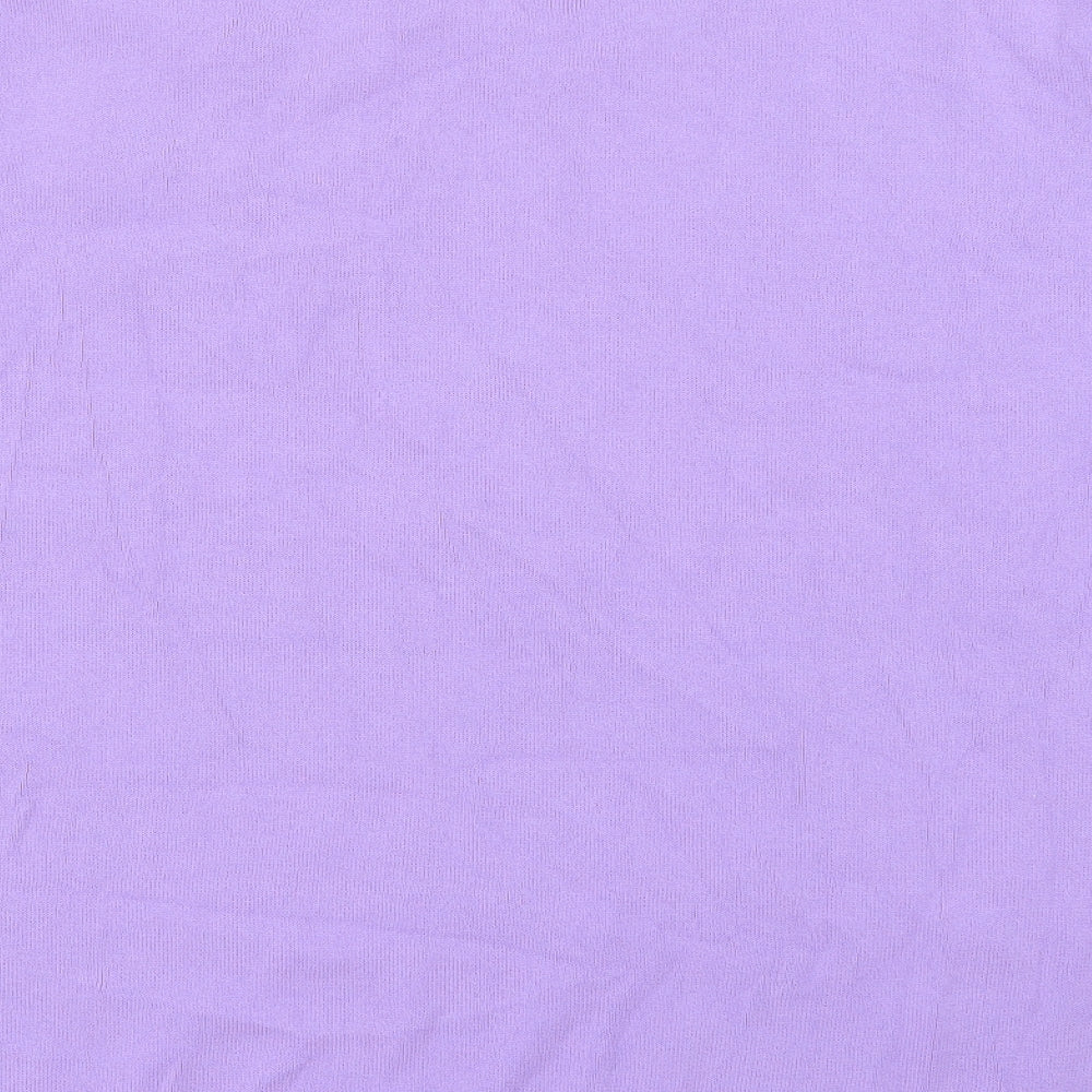 Angelina Womens Purple Round Neck  Viscose Pullover Jumper Size S