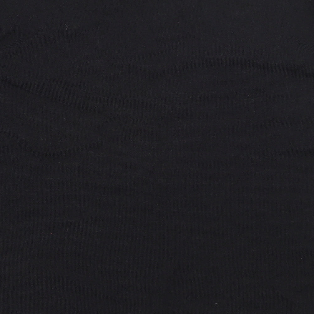 Casamia Womens Black V-Neck  Viscose Pullover Jumper Size L