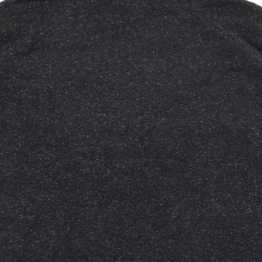 H&M Womens Black Roll Neck  Acrylic Pullover Jumper Size M