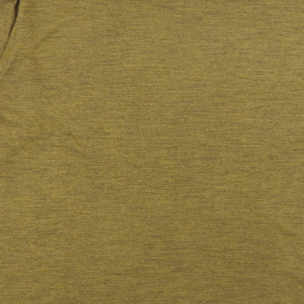 Acrilan Womens Yellow Roll Neck  Acrylic Pullover Jumper Size 38