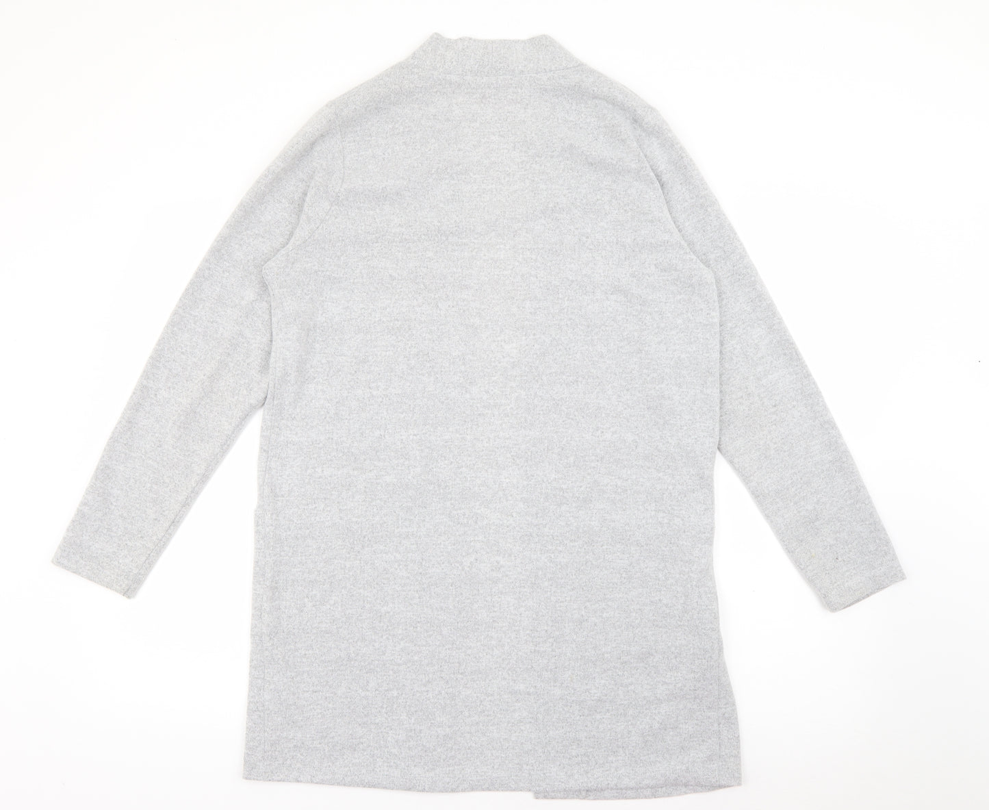 George Womens Grey V-Neck  Polyester Cape Jumper Size 12