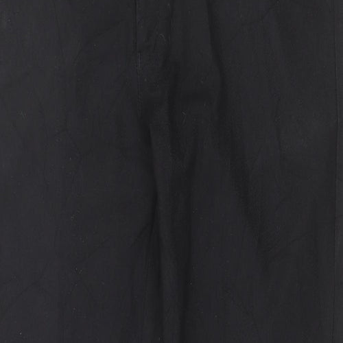 Preworn Womens Black  Polyester Trousers  Size 30 in L30 in Regular Zip