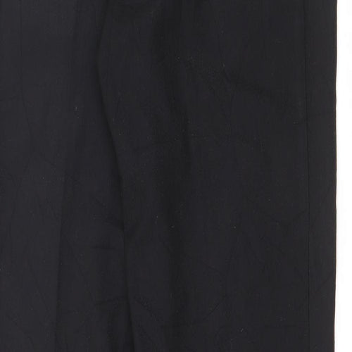 Preworn Womens Black  Polyester Trousers  Size 30 in L30 in Regular Zip