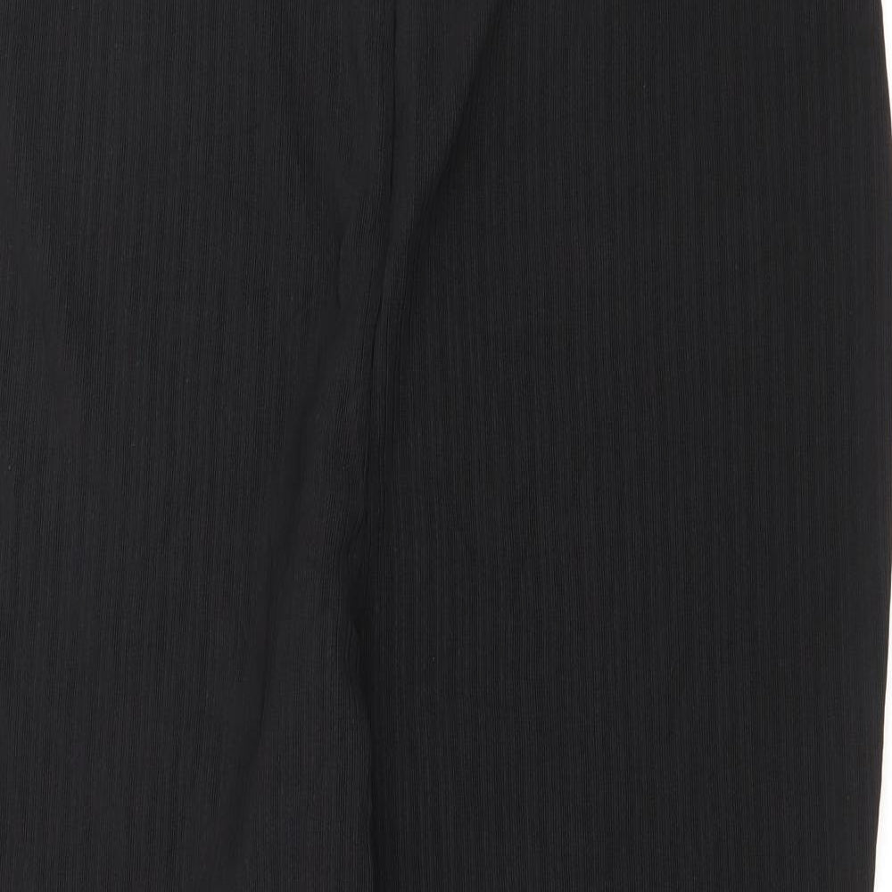 Papaya Womens Black  Polyester Jogger Trousers Size 16 L27 in Regular